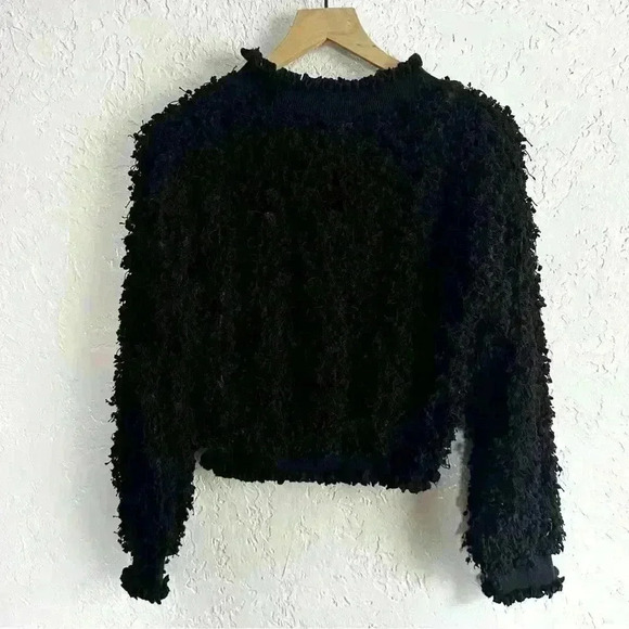 Black loop knit sweater‎ - Picture 6 of 12